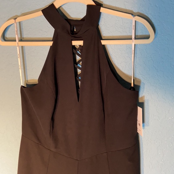 Lumier by Bariano size M black wide leg high neck - Picture 3 of 10